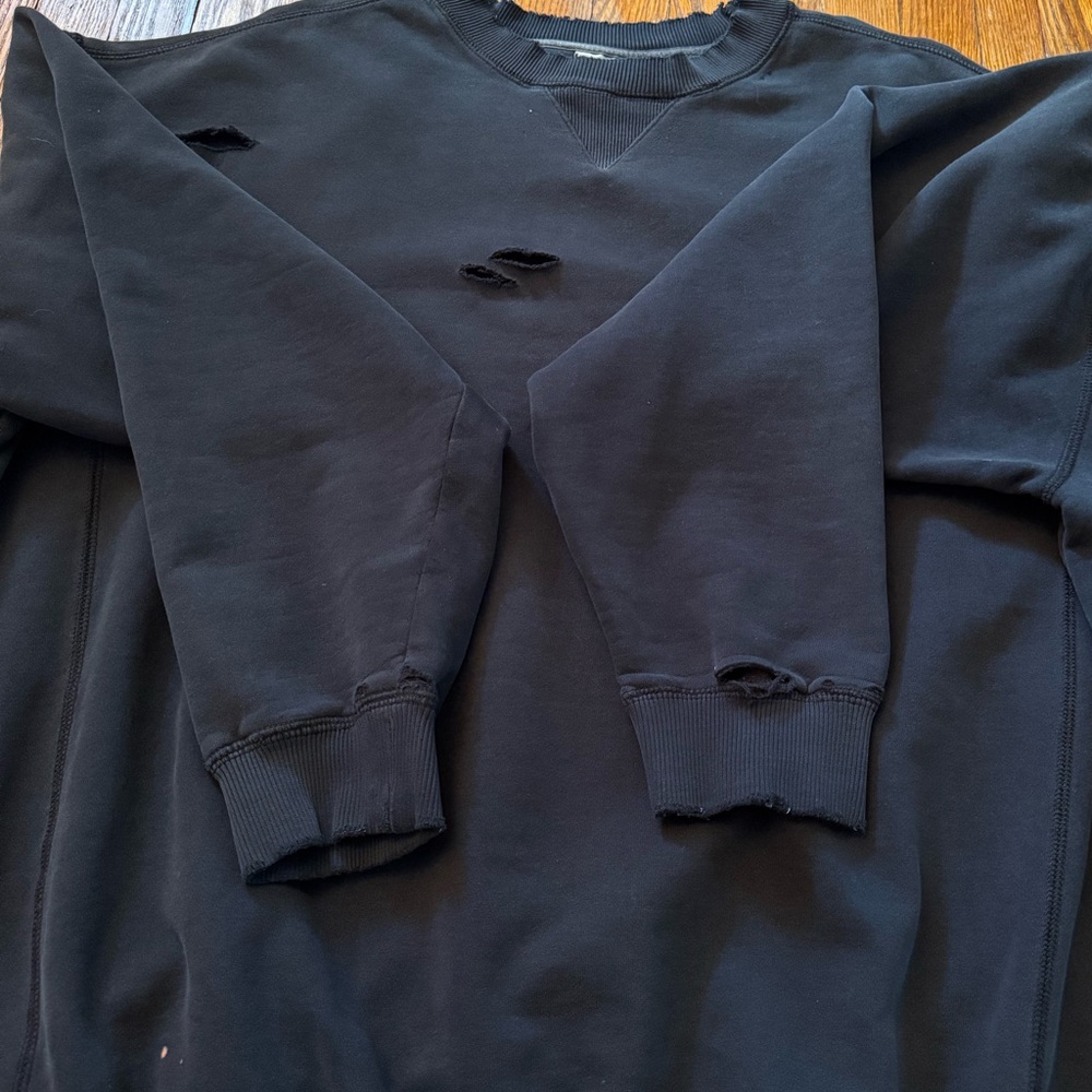 Y2K Distressed Reebok Vintage Crewneck Sweater - Picture 7 of 13